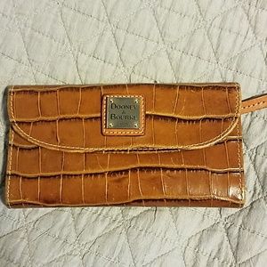 Dooney and Burke Brown Croco Wallet